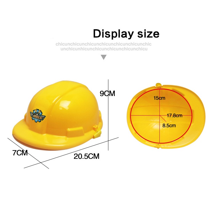 Mũ Cứng Xây Dựng Đồ Chơi | Mũ Tiệc Trẻ Em Bằng Nhựa Mềm Màu Vàng | Kỹ Sư Trẻ Em, Xây Dựng Trang Phục Mũ