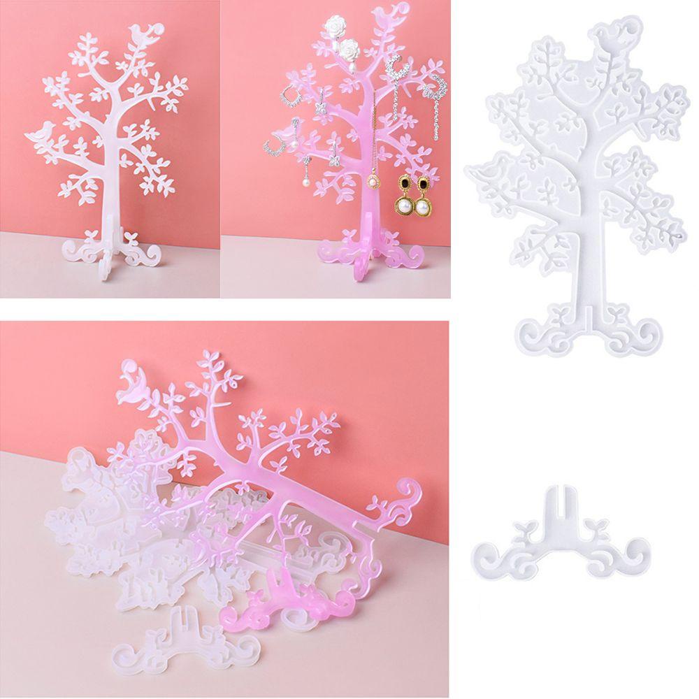 Khuôn Resin Trong Suốt Làm Trang Sức Vòng cổ / Bông Tai DIY Đứng