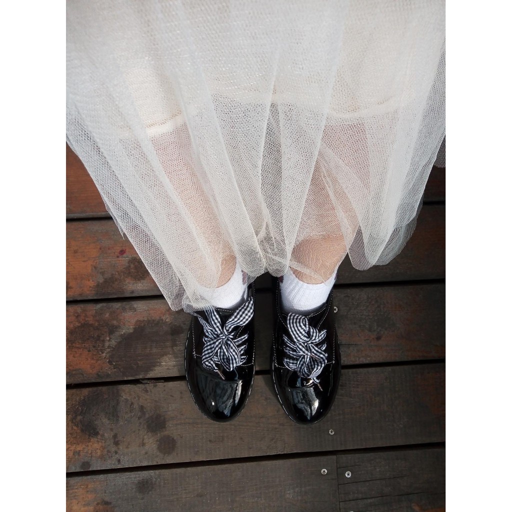 (ORDER) Giày ulzzang da bóng tặng kèm 3 dây giày đi 3 kiểu phong cách nữ sinh Hàn Quốc | BigBuy360 - bigbuy360.vn