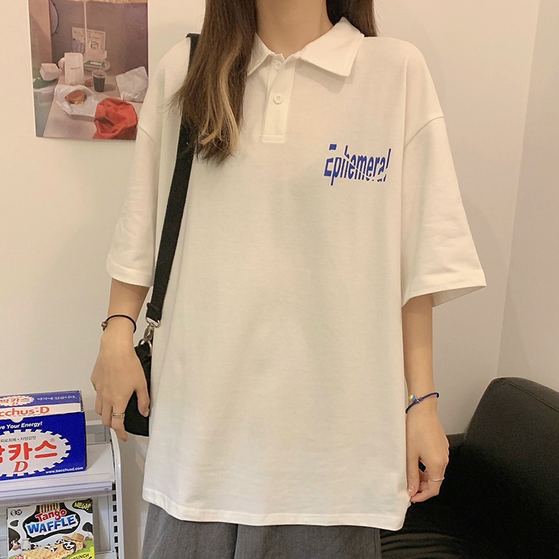 Áo Thun Polo Nam Nữ Có Cổ Đẹp In Dòng Chữ Siêu Ngầu Form Rộng Mềm Mát TTQ0060