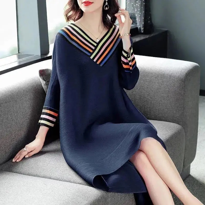 Áo Dài Tay Cổ Chữ V Oversize Thời Trang Mùa Thu Dành Cho Nữ 45-90KG C8192
