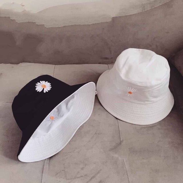 Mũ bucket hai mặt cúc hoạ mi siêu hót
