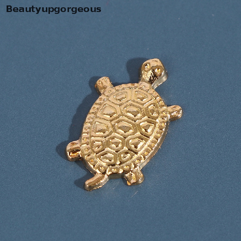 Đẹp Mắt|Set 10 Chú Rùa May Mắn Màu Vàng May Mắn Phong Thủy Nhật Bản