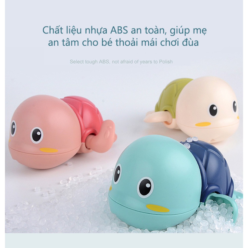 (Loại to đẹp) Đồ chơi nhà tắm Rùa biết bơi, trứng nở, heo chèo thuyền vặn cót siêu cưng cho bé yêu