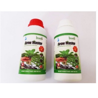 Cặp Dung dịch thủy canh Grow Master chai 500ml cho rau ăn lá