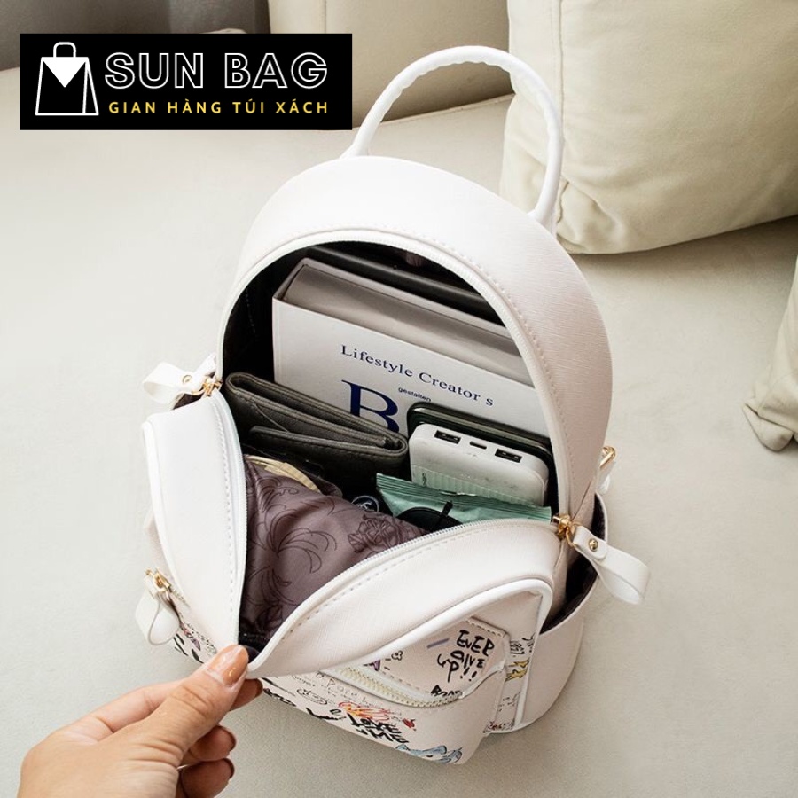 Túi xách nữ đeo chéo, balo đẹp đi chơi, đi học, da đẹp, cao cấp size 22cm SB213