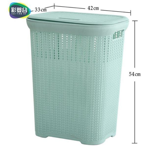 Sọt nhựa đựng quần áo có nắp kiểu Hàn Quốc size L1234