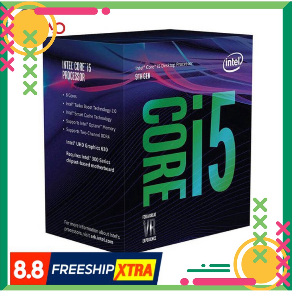 Bộ vi xử lý Intel Core i5-9400F 9M (2.90Ghz turbo 4,10 GHz) NEW FULL BOX shop Kha Đào Computer