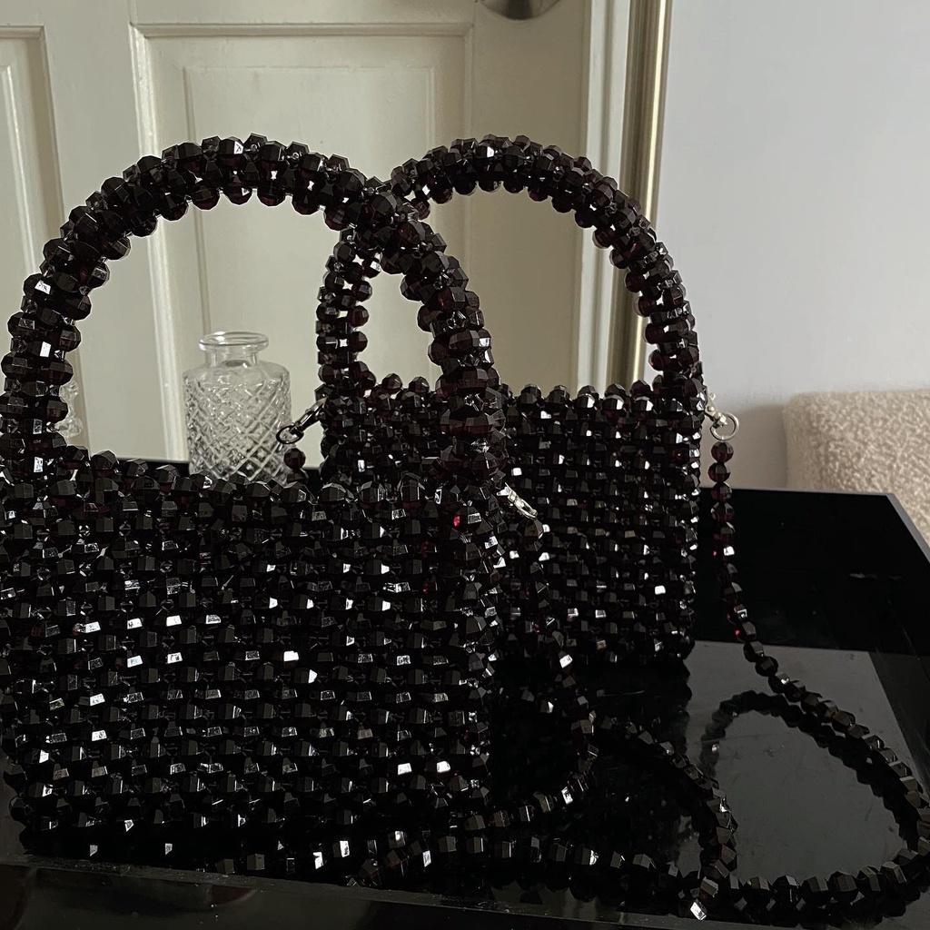 Lily Black Bag | Túi Đeo Chéo Túi Quai Xách Túi Kết Cườm Độc Lạ Hàn Quốc