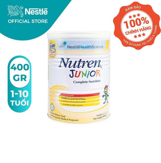 [Mã FMCGMALL giảm 8% đơn 250K] Sữa Bột Nutren Junior 400g Hương Vani