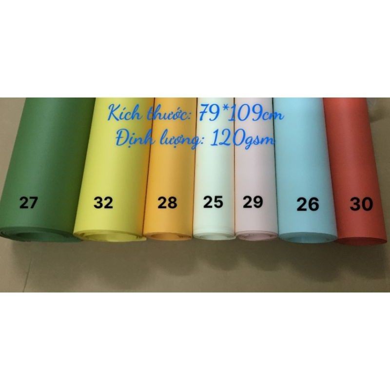 Giấy mỹ thuật làm hoa bảng màu 2