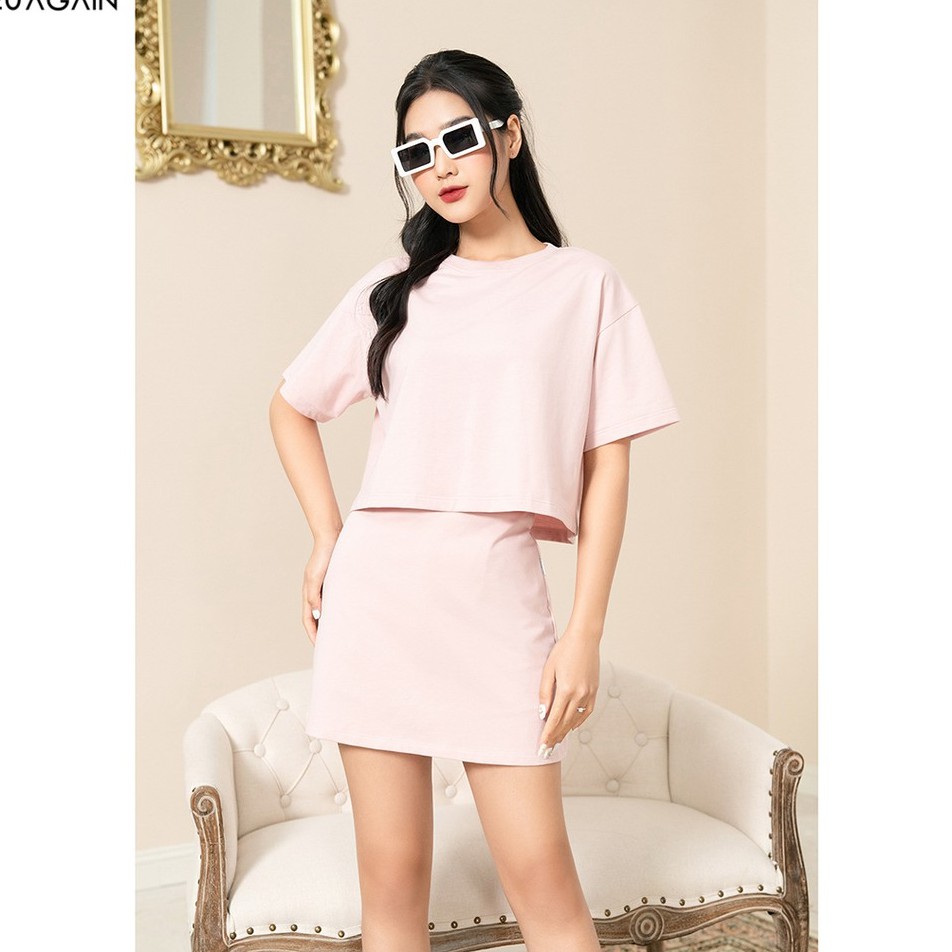 Áo Croptop nữ 92WEAR 4 MÀU đủ size, khóa đóng sau lưng ATA1217