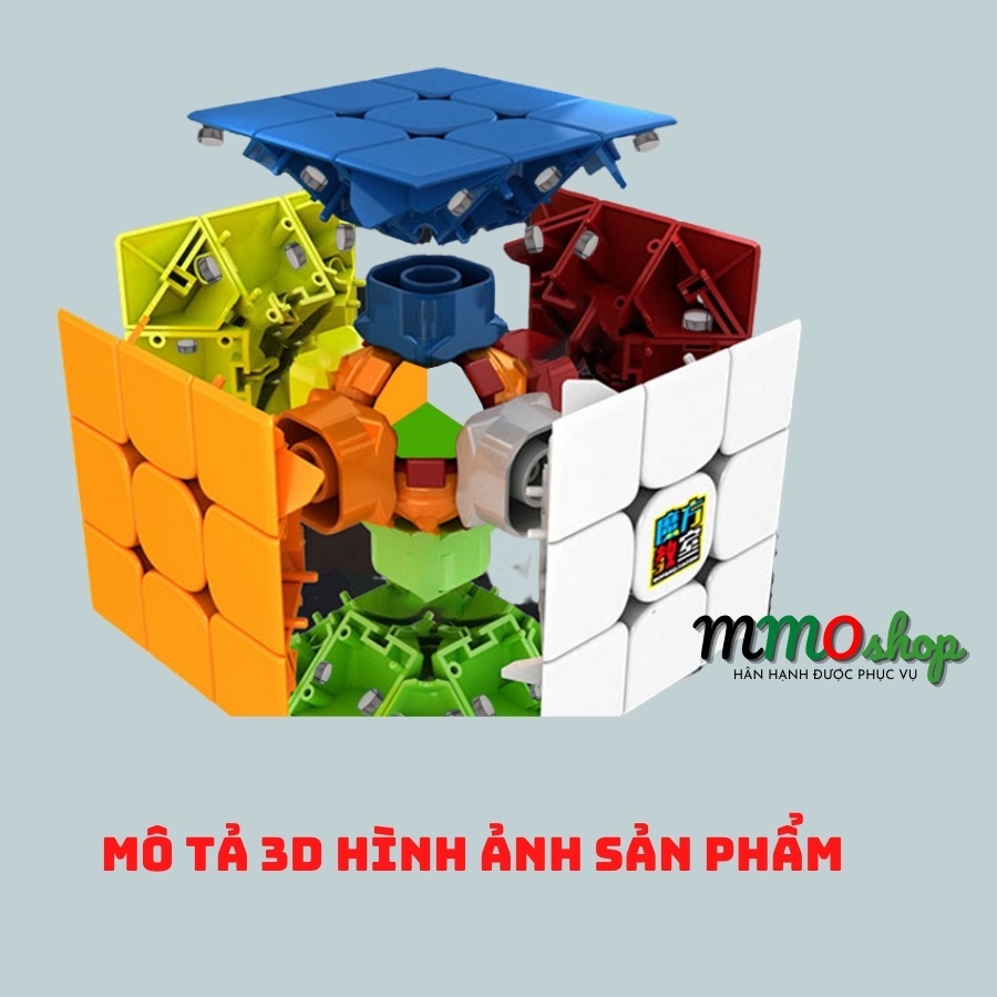 Rubik 3x3 Khối Lập Phương Ma Thuật Hãng Qiyi Sail W Rubic 3 Tầng Giá Rẻ Xoay Siêu Êm Nhựa ABS An Toàn
