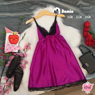 Đầm Ngủ Vải Phi Lụa Sexy - DOMIN