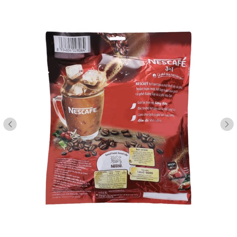 Cà Phê Nescafe 3in1 đậm đà 46x17g (date mới_cam kết chính hãng)