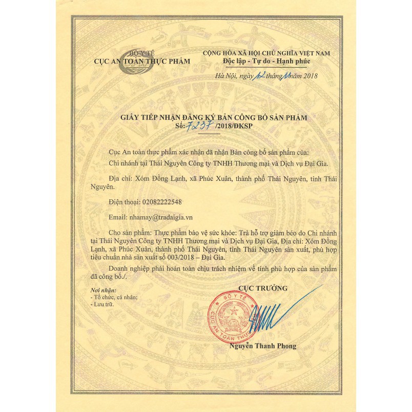 Combo: Tặng 1 cốc sứ cao cấp khi mua 2 hộp Trà Giảm Cân (Giảm Béo) Đại Gia loại 40 túi lọc | BigBuy360 - bigbuy360.vn