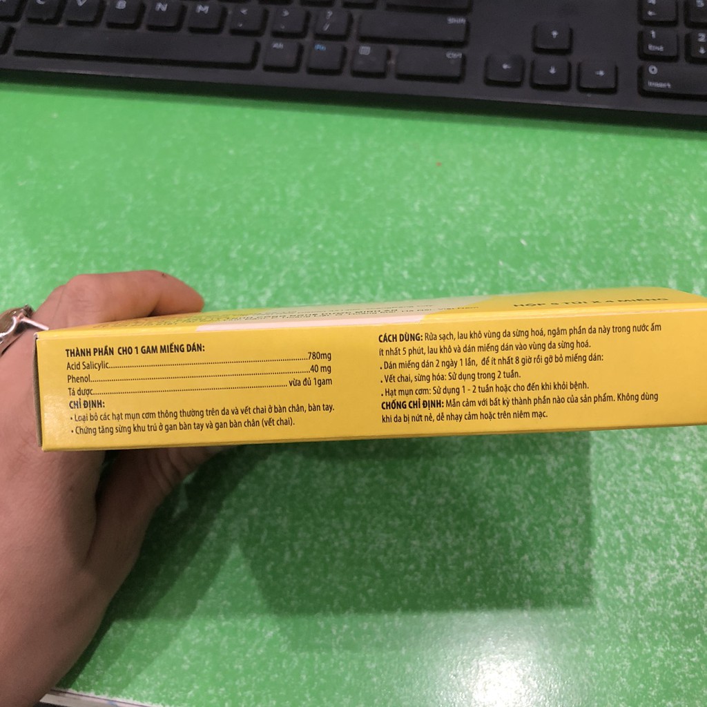 Miếng dán mụn cơm mụn cóc Plaster Minh an ( Hộp 5 túi* 4 miếng) | BigBuy360 - bigbuy360.vn