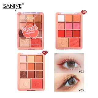 Bảng Trang Điểm SANIYE  E118 Gồm Phấn Mắt +  Bắt Sáng Trang Điểm Khuôn Mặt Chuyên Dụng 18g