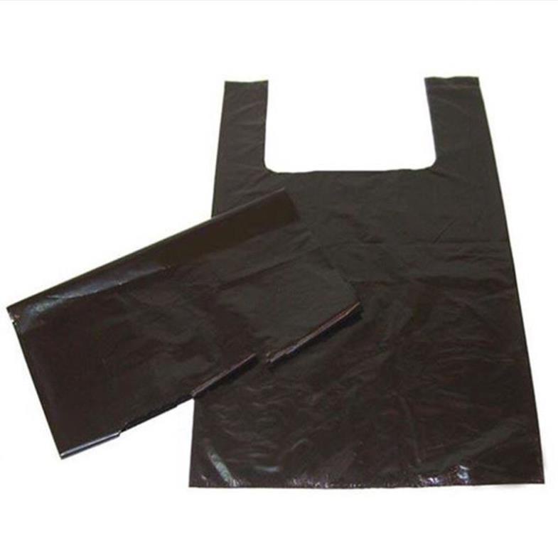 Túi nilon đóng hàng, đựng rác, túi bóng đen, túi đen có quai xách (Bịch 1Kg)-Giadung24h