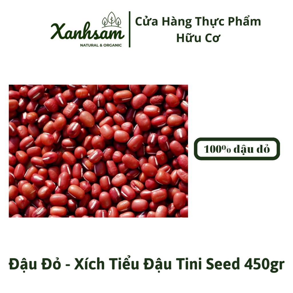 Đậu Đỏ (Xích Tiểu Đậu) Tự Nhiên 450gr Tini Seed - XanhSam Organic