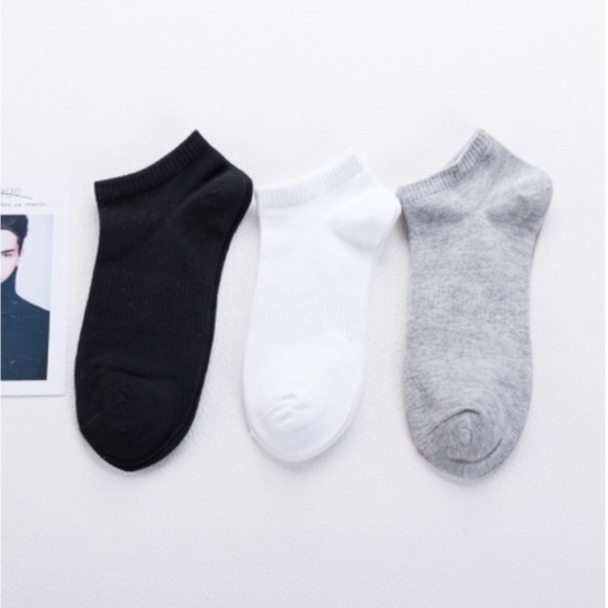Tất Vớ Nam Nữ Cổ Ngắn Hàn Quốc Cotton Dệt Kim,Tất Nam Nữ Khử Mùi Chống Hôi Chân,Thoáng Khí