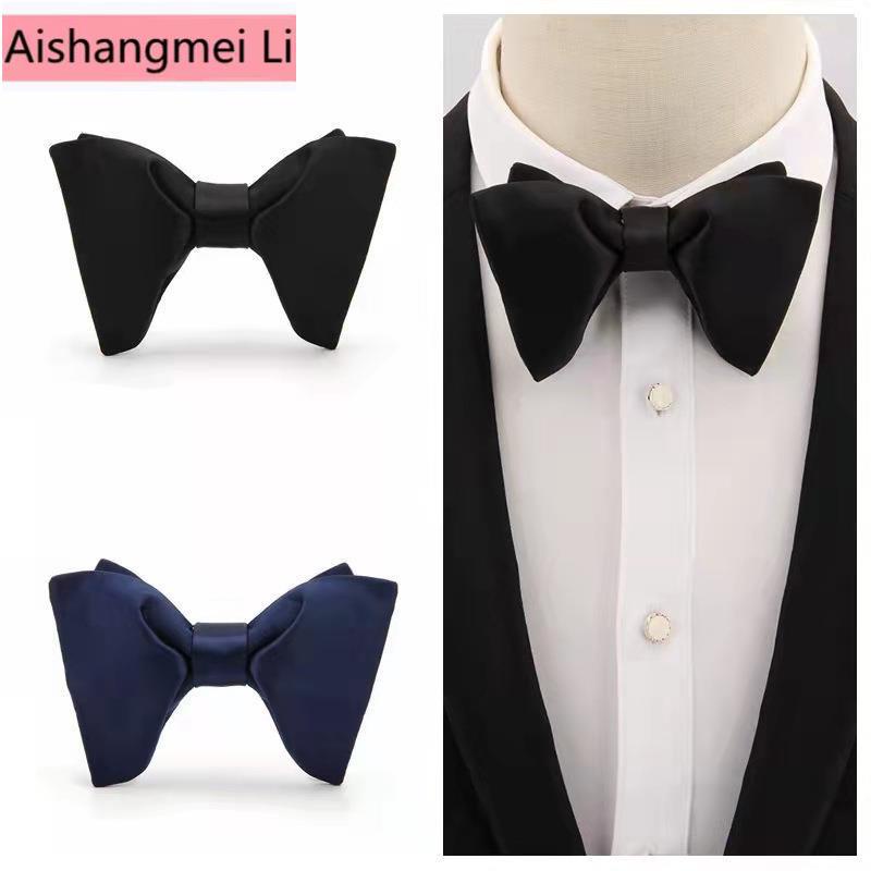 Nơ Cài Cổ Áo Màu Trắng Phong Cách Hàn Quốc Thời Trang Đám Cưới Cho Chú Rể