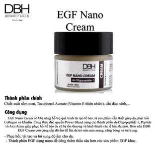 Kem dưỡng dbh egf nano cream dành cho da dễ tổn thương và chống lão hóa chính hãng