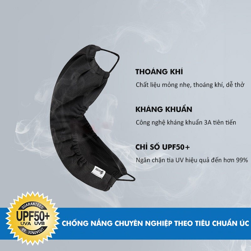 Khẩu trang chống nắng unisex chất liệu kháng khuẩn, hút ẩm nhanh khô UV100 LC 10027 | BigBuy360 - bigbuy360.vn