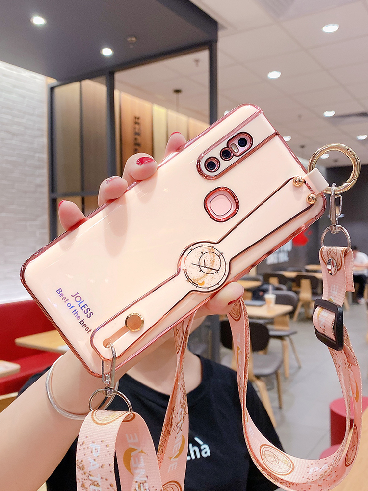 Ốp điện thoại mạ điện có dây đeo tay cho Vivo V15 / V15 Pro