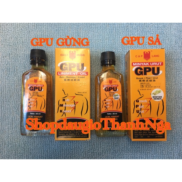 DẦU XOA BÓP GPU MINYAK URUT 60ML