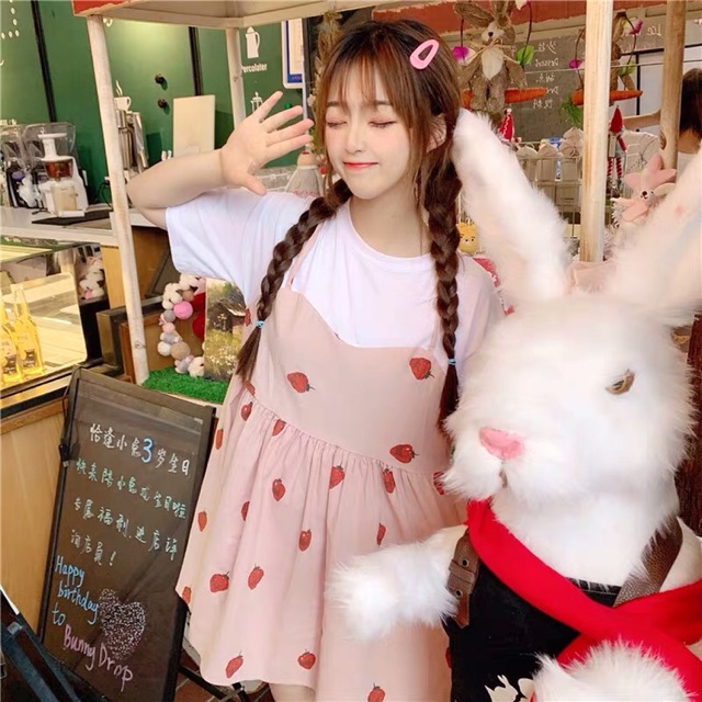 🍓Váy Baby Doll Dâu Trái Cây!!! | BigBuy360 - bigbuy360.vn