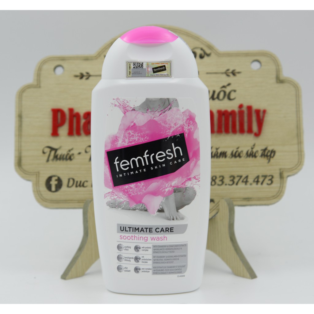 [Chính hãng] [UK] Dung dịch vệ sinh phụ nữ Femfresh nhiều màu -  250ml - Xịt thơm vùng kín -  125ml