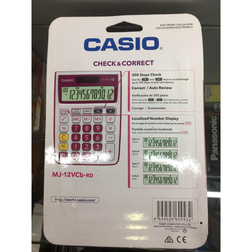 Máy tính CASIO MJ 12VC/MJ 12VCb chính hãng bảo hành 5 năm