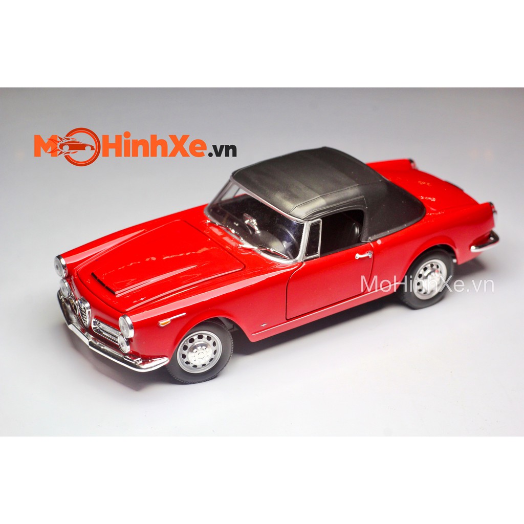 MÔ HÌNH XE 1960 ALFA ROMEO SPIDER 2600 1:24 WELLY