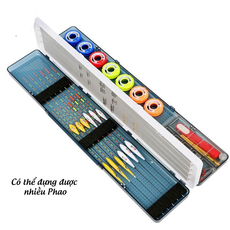 Hộp Đựng Phao Đa Năng - Đựng Thẻo Câu Đài - Đựng Phụ Kiện Câu Đơn - Kèm Trục câu đài Silicon - AA73