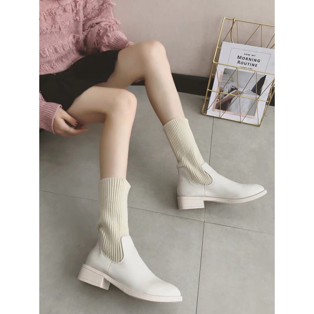 Boot nữ cổ thun siêu xinh hàng quảng châu