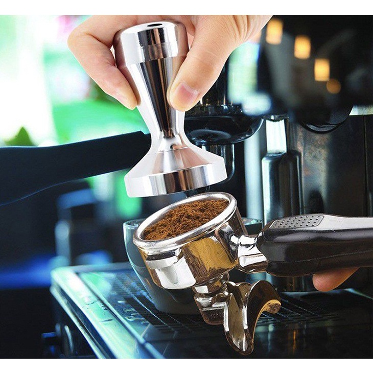 Dụng cụ nén cà phê, Button Tamper tay nén cafe espresso 58mm (Inox 304 cao cấp)