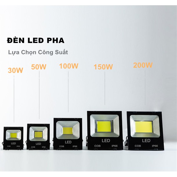 Đèn Pha led HAT Nhiều Bóng Siêu Sáng Siêu Chống Nước 100w