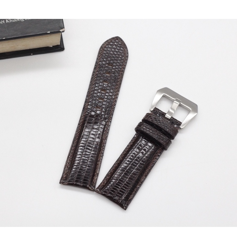 Dây Da Đồng Hồ, Dây Đồng Hồ Da Kỳ Đà Thật Cao Cấp Được Hoàn Thiện Thủ Công, Sản Phẩm Kèm Khóa+Chốt+Tool Tháo BH 6 Tháng