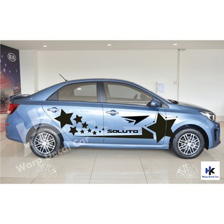 Tem xe soluto-decal soluto phong cách thể thao