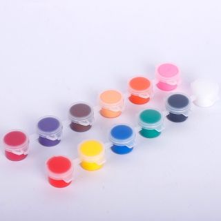 Bộ 16 màu vẽ kèm 2 bút lông cho bé sáng tạo