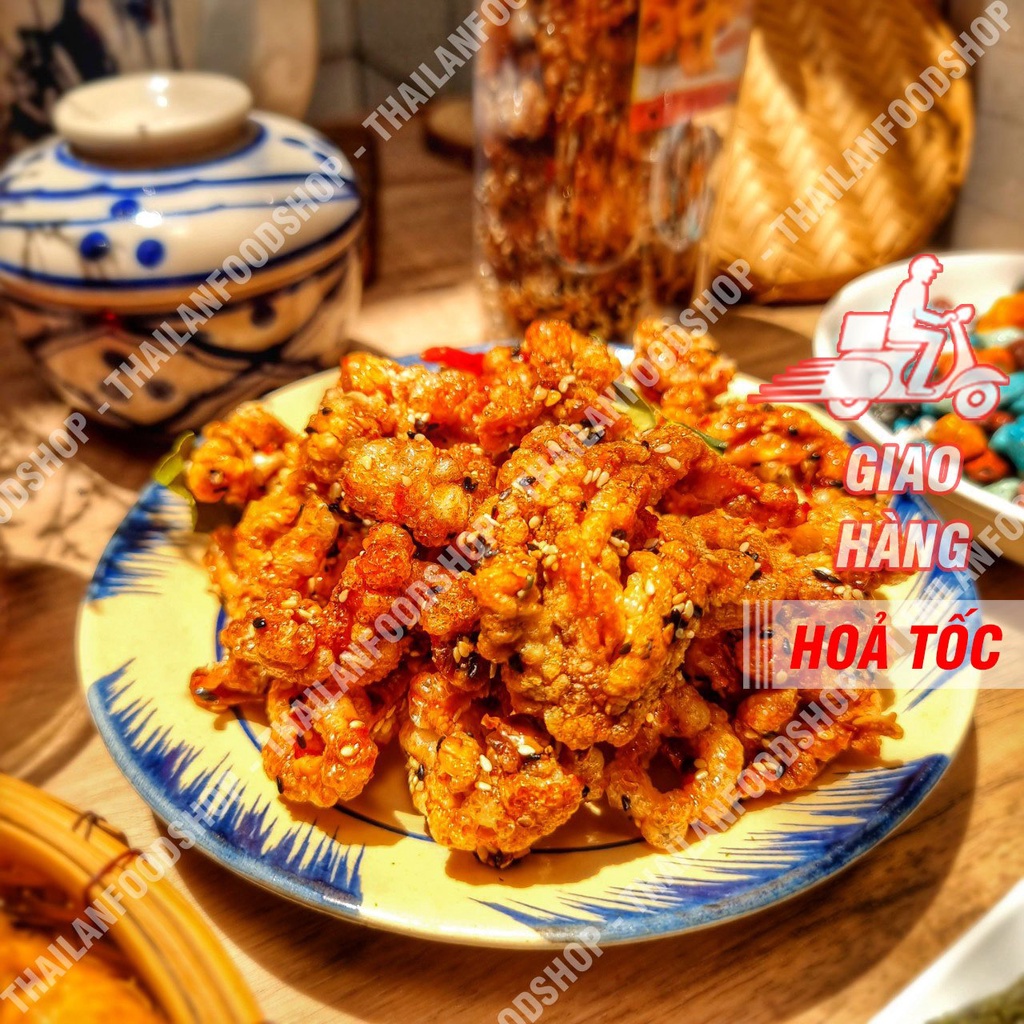 Chân Gà Rút Xương Sấy Giòn Sốt Chanh Dây Lon 250Gram - Ăn Liền