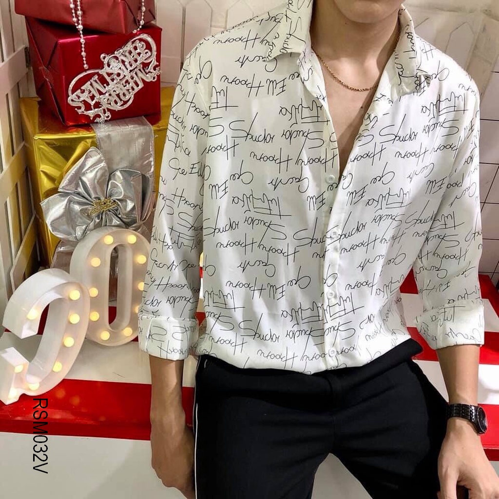Áo sơ mi đẹp nam SOOTY rsm032 màu vàng, trắng, đen
