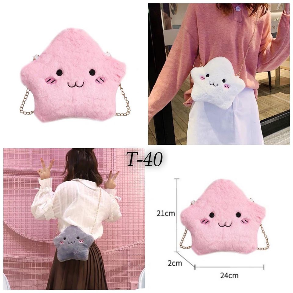 T40- Túi Đeo Chéo Hình Sao Messenger dễ thương dành cho cô gái hợp thời trang