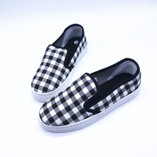 Giày slip on Koin kẻ ô VV193