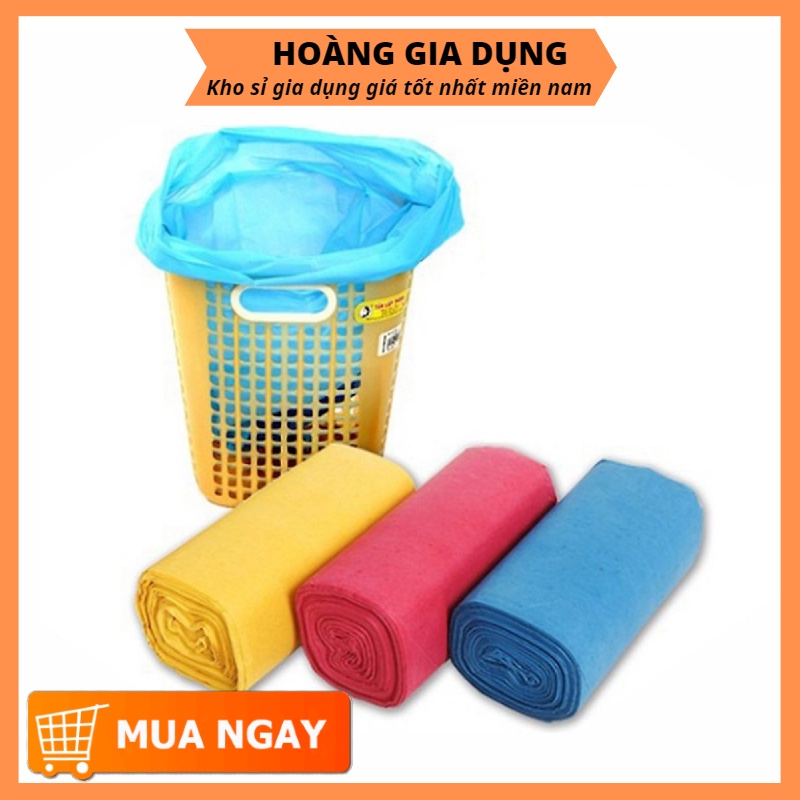 (Nhiều Màu ) SET 3 Cuộn Túi Đựng Rác Tự Phân Hủy ( MÀU ) ZA10