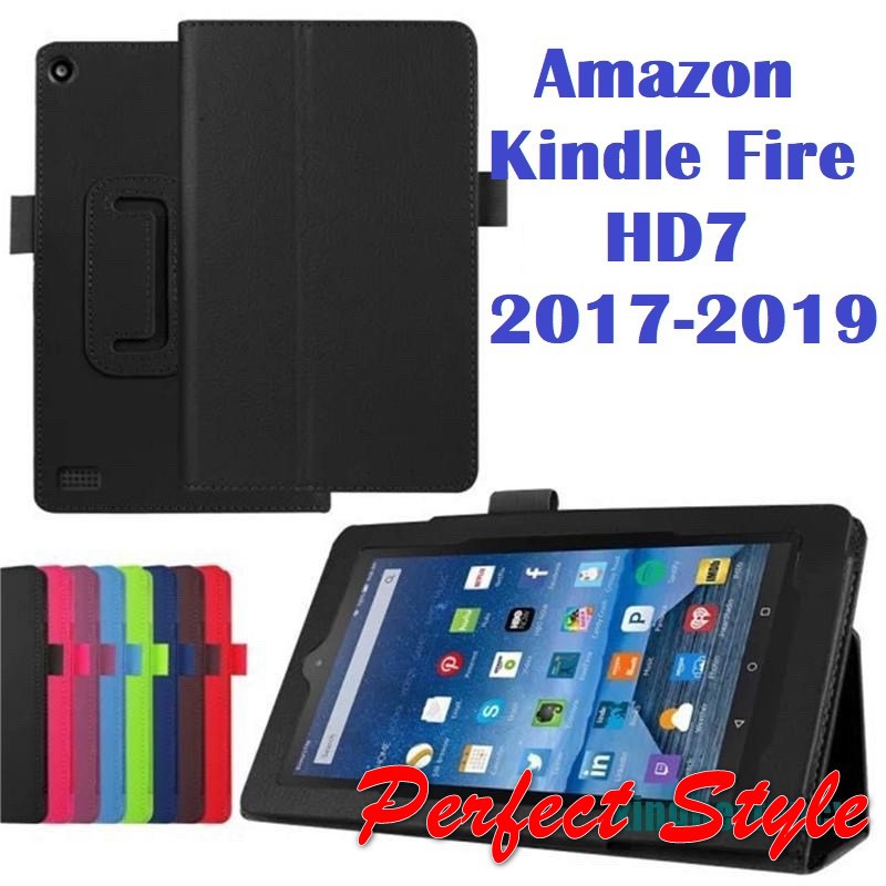 Bao da PU tích hợp đế đứng cho Amazon Kindle Fire HD7 HD 7 2017 2019
