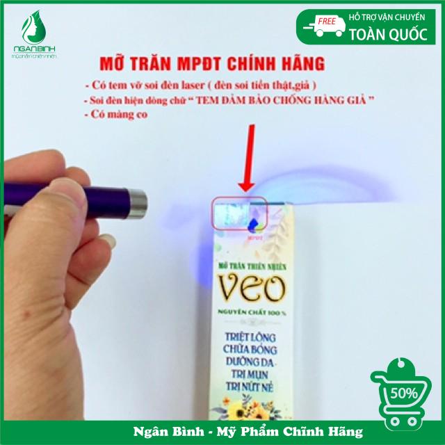 Mỡ trăn wax lông nguyên chất triệt lông nách tận gốc, dưỡng da chân, tay, bụng, bikini, nách láng mịn 50ml