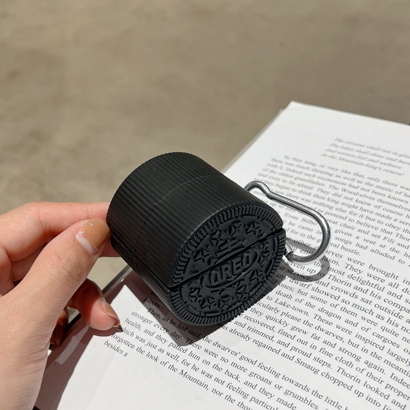 Vỏ Bảo Vệ Hộp Sạc Tai Nghe Baseus Encok WM01 Hình Cá Mập Kirby 3D Chống Rơi Kèm Móc