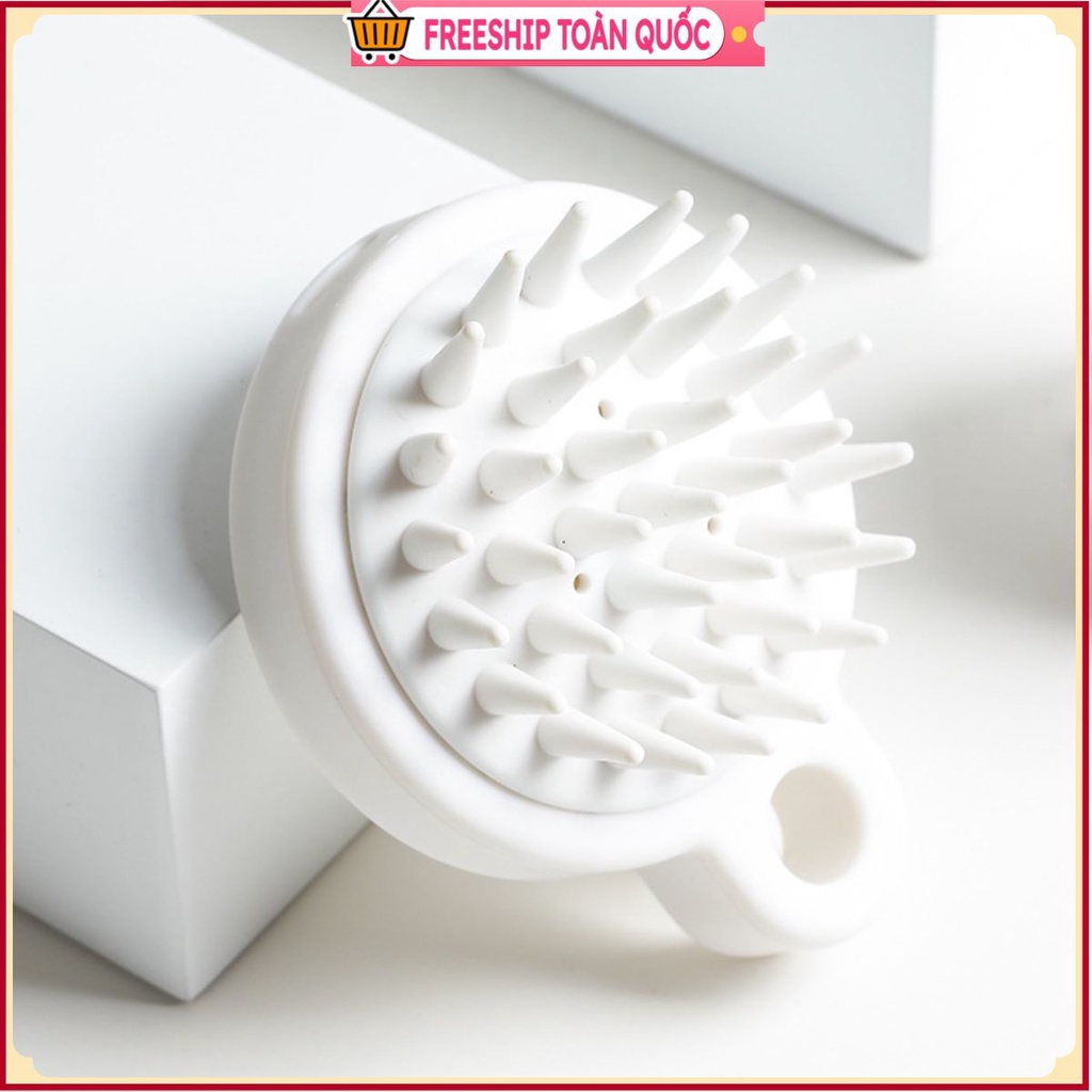 PVN33404 Lược gội đầu bằng silicon mát xa kích thích mọc tóc T2 .